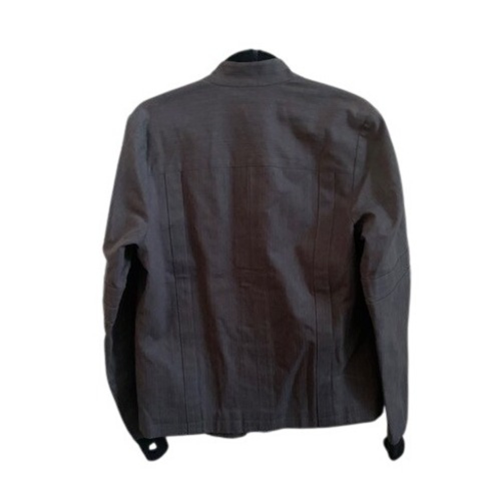 KILL CITY Conspirators Asymmetrical Zip Moto Jacket Gray Herringbone Lined S - Picture 2 of 7
